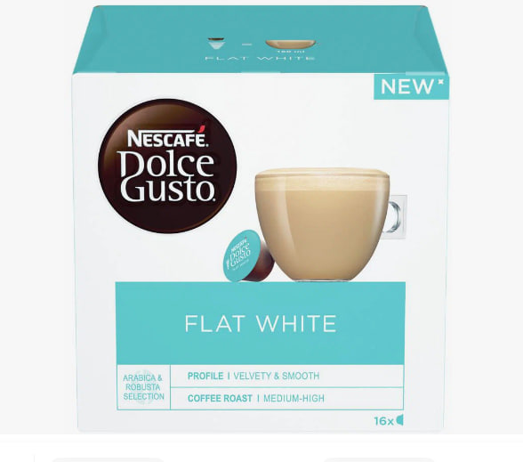 Кофе в капсулах Dolce Gusto Flat White, 16 капсул в магазине ТеаКофее, фото