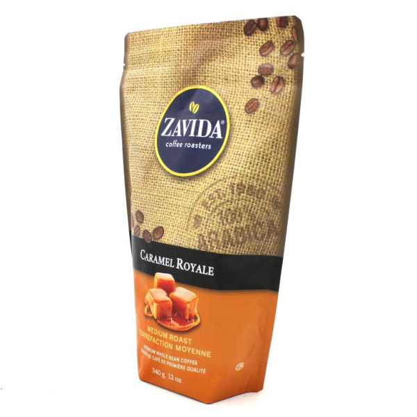 Кофе в зернах Zavida Caramel Royal 340 гр. в магазине ТеаКофее, фото