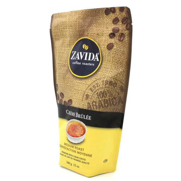 Кофе в зернах Zavida Creme Brulee Coffee 340 гр. в магазине ТеаКофее, фото