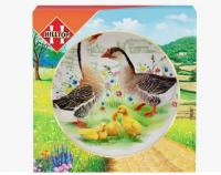 Чай Hilltop Цветочные шедевры + тарелка Благородные гуси 50 гр. (набор).