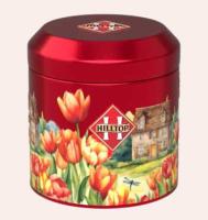 Чай Hilltop Подарок Цейлона Круглая банка Ботанический сад Пейзаж с тюльпанами, 50 гр