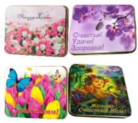 Чай Dolce Vita "Поздравляю!" с окошком и магнитом, 60гр, ж/б АССОРТИ