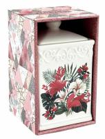 Чай "GET&JOY" Чайница керамическая - Тропические цветы, 50 гр.