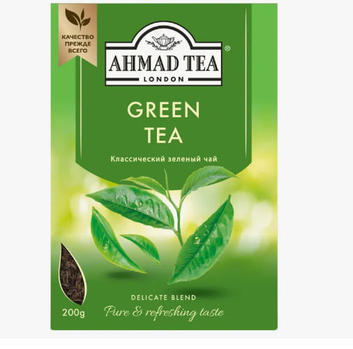 Чай Ahmad Tea Green Tea 200 гр. в магазине ТеаКофее Чай Ahmad Tea Green Tea 200 гр. в магазине ТеаКофее, фото