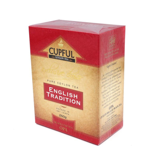 Чай Cupful English Tradition OPA черный 250 гр. (картон) в магазине ТеаКофее Чай Cupful English Tradition OPA черный 250 гр. (картон) в магазине ТеаКофее, фото