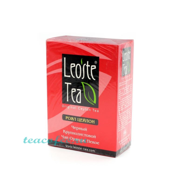 Чай Leoste Tea Royal Ceylon 200 гр. в магазине ТеаКофее Чай Leoste Tea Royal Ceylon 200 гр. в магазине ТеаКофее, фото