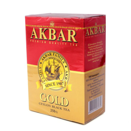 Чай черный Akbar Gold, 250 гр. 
