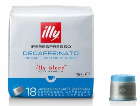 Кофе в капсулах Illy Iperespresso Decaffeinato, 18 капсул