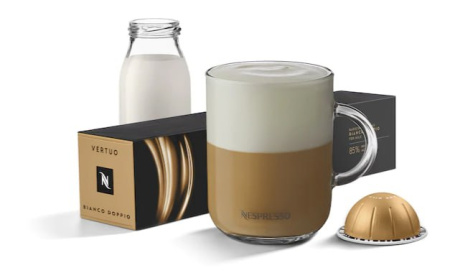 Кофе в капсулах Nespresso Vertuo, бленд Bianco Doppio, 80 ml,  10 капсул 