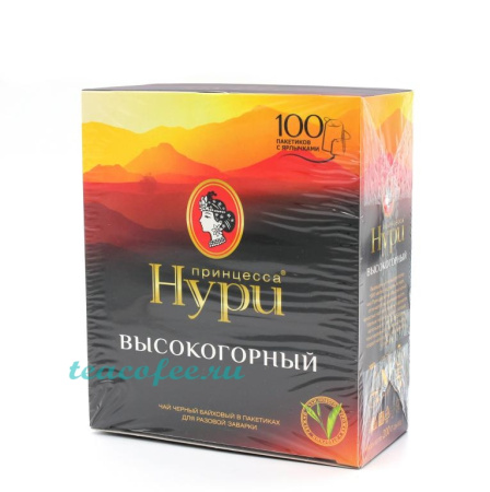 Чай Принцесса Нури Высокогорный 100 пакетиков 