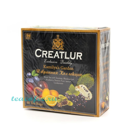 Чай Creatlur Kamiliya`s Garden Избранная Коллекция черный 60 пакетиков 