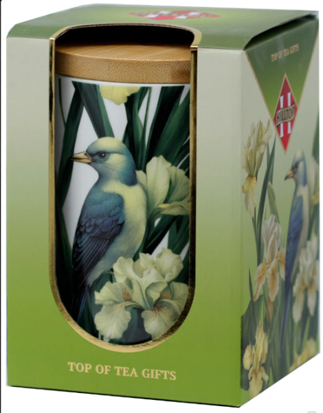 Чай Hilltop Подарок Цейлона керам. чайница Коллекция Сады цейлона, 50гр в магазине ТеаКофее, фото