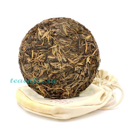 Чай Destination Белый Пуэр Чайное Дерево (Цяо Му Бай Ча Бин) (7061А) 357 гр. (чехол) 