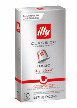 Кофе в капсулах ILLY Classico Lungo,10 капсул  Кофе в капсулах ILLY Classico Lungo,10 капсул