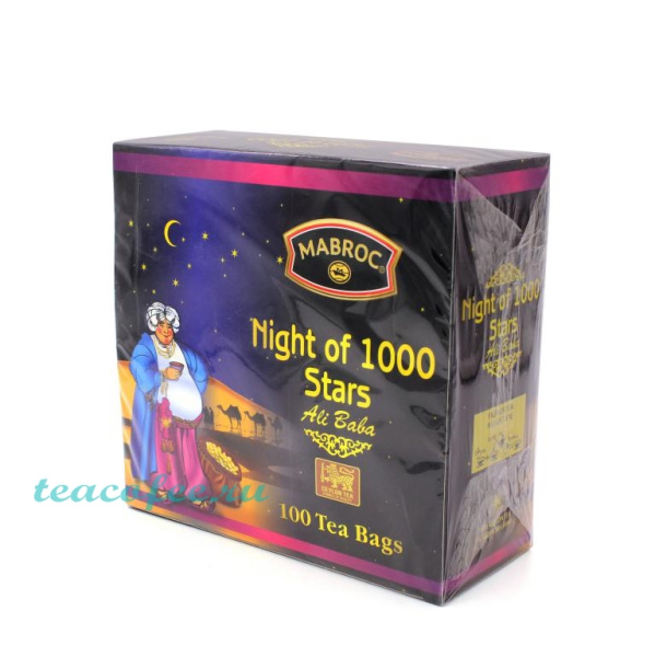 Чай Mabroc Nights of 1000 Stars Ali Baba черный ароматизированный 100 пакетиков в магазине ТеаКофее Чай Mabroc Nights of 1000 Stars Ali Baba черный ароматизированный 100 пакетиков в магазине ТеаКофее, фото