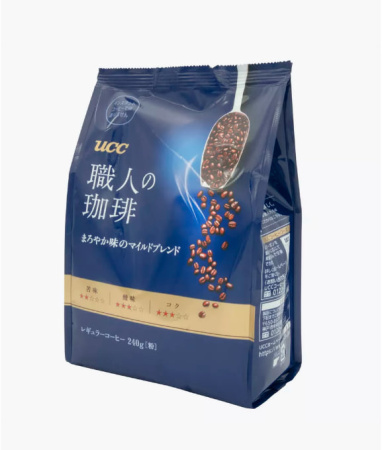 Кофе молотый UCC Craftsman's Coffee, 240 гр (синий)