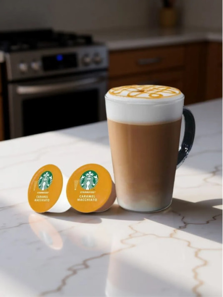 Кофе в капсулах Starbucks Dolce Gusto Caramel Macchiato 12 капсул в магазине ТеаКофее, фото
