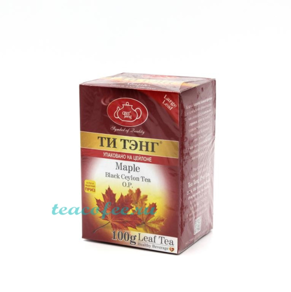 Чай Ти Тэнг Maple (Кленовый сироп) черный 100 гр. в магазине ТеаКофее Чай Ти Тэнг Maple (Кленовый сироп) черный 100 гр. в магазине ТеаКофее, фото