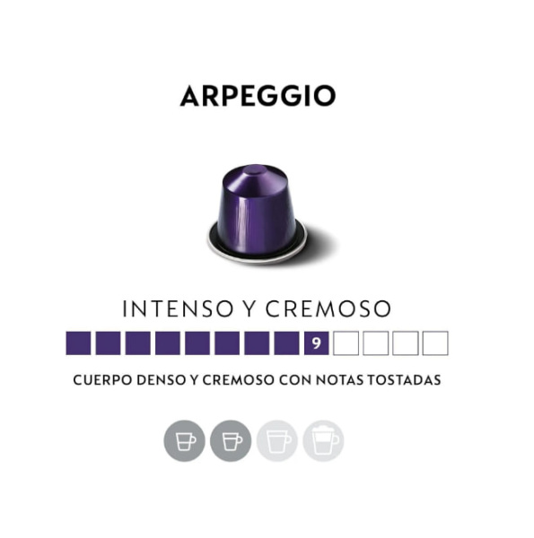 Комплект Кофе в капсулах Nespresso Arpeggio 9/13 40 ml, 10 туб - 100 капсул в магазине ТеаКофее, фото