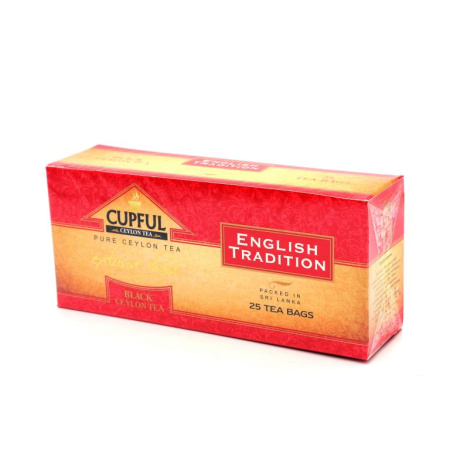 Чай Cupful English Tradition OPA черный 25 пакетов 