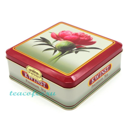 Чай Kwinst Шкатулка квадратная черный 160 гр. (ж/б) 
