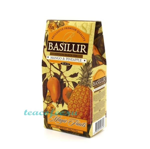 Чай Basilur Mango & Pineapple (Манго и Ананас) черный 100 гр. в магазине ТеаКофее Чай Basilur Mango & Pineapple (Манго и Ананас) черный 100 гр. в магазине ТеаКофее, фото
