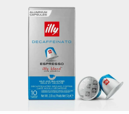 Кофе в капсулах ILLY Decaffeinato espresso, 10 капсул