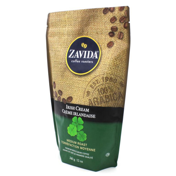 Кофе в зернах Zavida Irish Cream Coffee 340 гр. в магазине ТеаКофее, фото