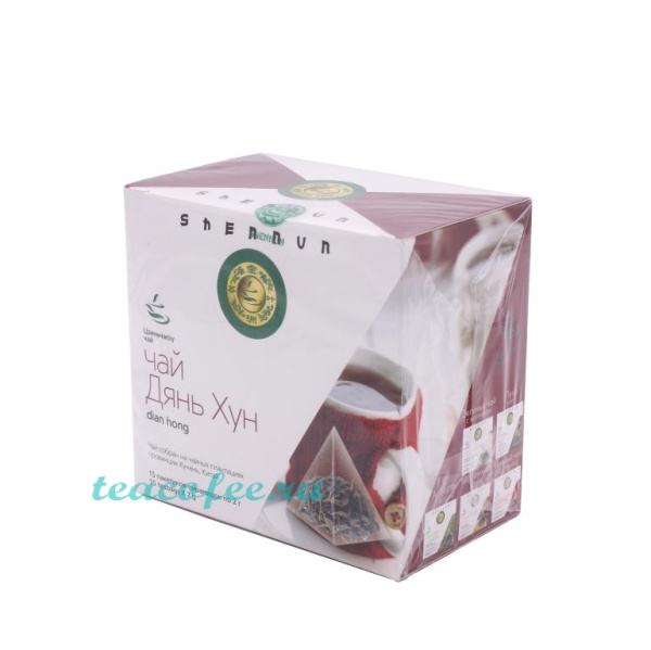 Чай Shennun Дянь хун 15 пирамидок в магазине ТеаКофее, фото