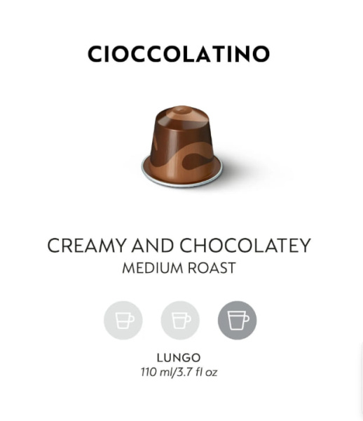 Комплект Кофе в капсулах Nespresso Barista CIOCCOLATINO, 7/13 /110 мл. / 5 упаковок - 50 капсул в магазине ТеаКофее, фото