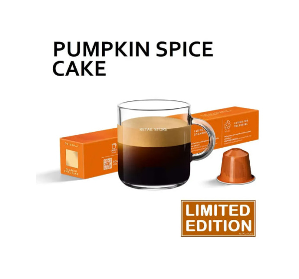 Кофе в капсулах Nespresso Pumpkin Spice Cake 10 капсул в магазине ТеаКофее, фото