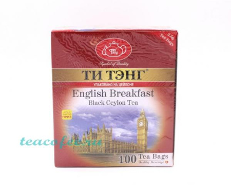 Чай Ти Тэнг English Breakfast (Английский Завтрак) черный 100 пакетиков