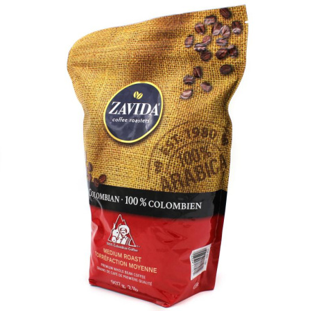 Кофе в зернах Zavida 100% Colombian 907 гр. 