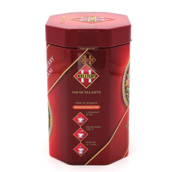Чай Hilltop Collection Земляника со сливками черный 100 гр. (ж/б) в магазине ТеаКофее Чай Hilltop Collection Земляника со сливками черный 100 гр. (ж/б) в магазине ТеаКофее, фото