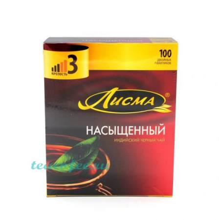 Чай Лисма Насыщенный 100 пакетиков