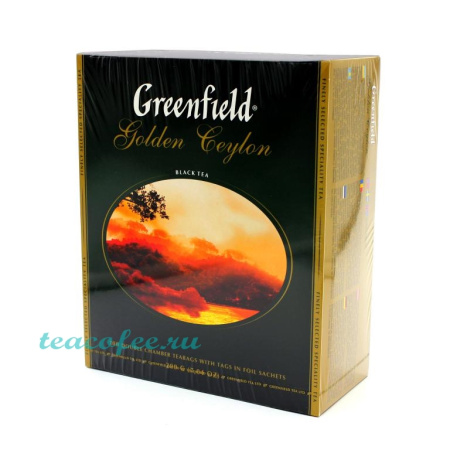 Чай Greenfield Golden Ceylon 100 пакетиков  Чай Greenfield Golden Ceylon 100 пакетиков