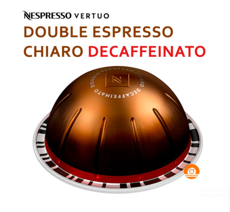 Кофе в капсулах Nespresso Vertuo Double Espresso Chiaro Decaffeinato, 4x10 шт 