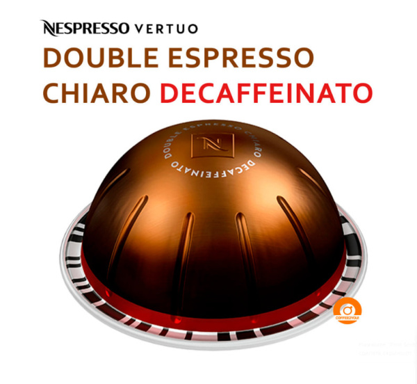 Кофе в капсулах Nespresso Vertuo Double Espresso Chiaro Decaffeinato, 2x10 шт в магазине ТеаКофее, фото