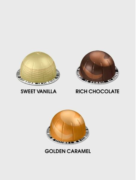 Кофе в капсулах Nespresso Vertuo Sweet set, 3 тубы - 30 капсул в магазине ТеаКофее, фото