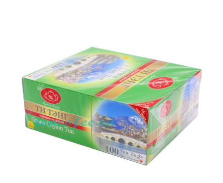 Чай Ти Тэнг Green Ceylon Tea (Королевский) 100 пакетиков 