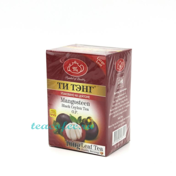 Чай Ти Тэнг Mangosteen (Мангостин) черный 100 гр. в магазине ТеаКофее Чай Ти Тэнг Mangosteen (Мангостин) черный 100 гр. в магазине ТеаКофее, фото