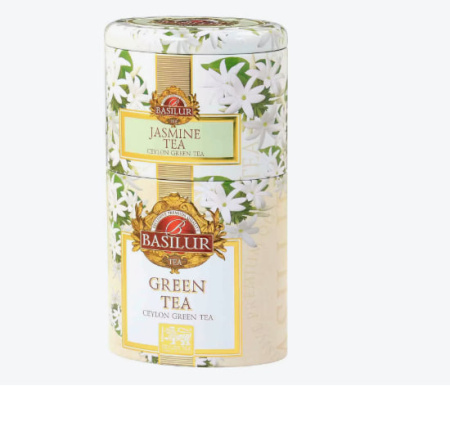 Чай Basilur Жасмин / Зеленый чай 100 гр. ( жесть) 