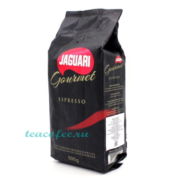 Кофе в зернах Jaguari Gourmet Espresso 500 гр. в магазине ТеаКофее Кофе в зернах Jaguari Gourmet Espresso 500 гр. в магазине ТеаКофее, фото