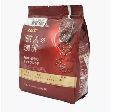 Кофе молотый UCC Craftsman's Coffee, 240 гр (красный)