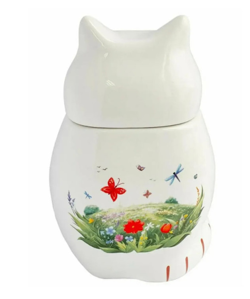 Чай GET&JOY Кот - Веселый чайник, черный, керамическая чайница, 50 гр в магазине ТеаКофее, фото