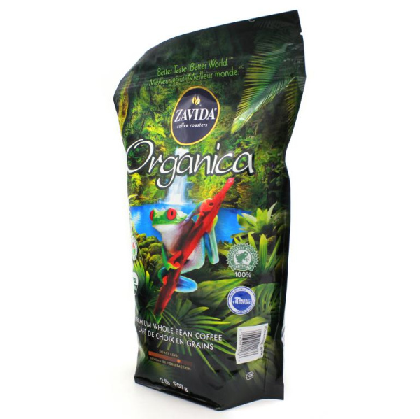 Кофе в зернах Zavida Organica Rainforest Alliance (medium dark) 907 гр. в магазине ТеаКофее, фото
