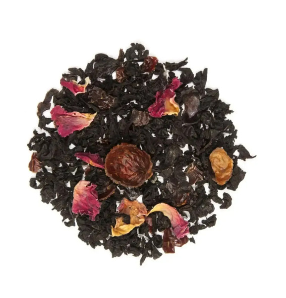 Чай черный Jaf Tea Strawberry & Raspberry 100 гр. в магазине ТеаКофее, фото