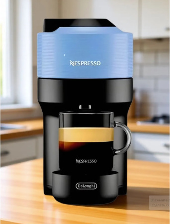 Капсульная кофемашина Nespresso Vertuo Pop, GDV2-EU-BL-NE, blue-black 