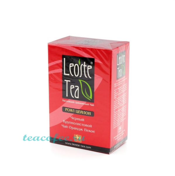Чай Leoste Tea Royal Ceylon 100 гр. в магазине ТеаКофее Чай Leoste Tea Royal Ceylon 100 гр. в магазине ТеаКофее, фото