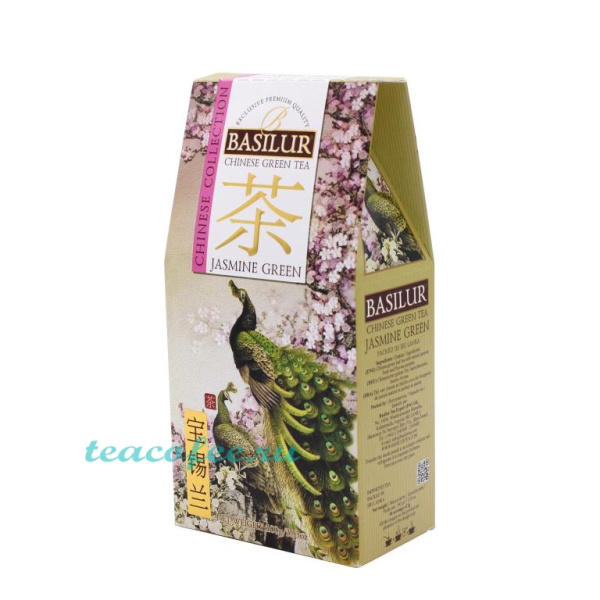 Чай Basilur Jasmine  (Зеленый с жасмином) зеленый 100 гр. в магазине ТеаКофее Чай Basilur Jasmine  (Зеленый с жасмином) зеленый 100 гр. в магазине ТеаКофее, фото